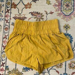 Free People Movement Shorts in honey mallow